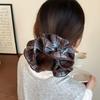 Retro Plaid Hairband French Temperament Elastic Hair Rope Hair Accessories