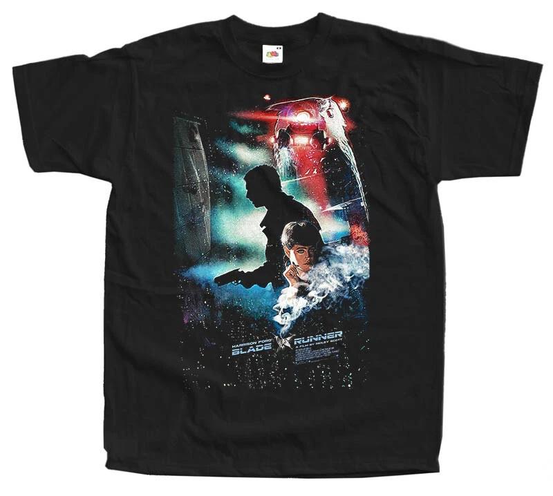 

BLADE RUNNER T-shirt Tee V9 Movie Poster BLACK Shirt all sizes S to 5XL L