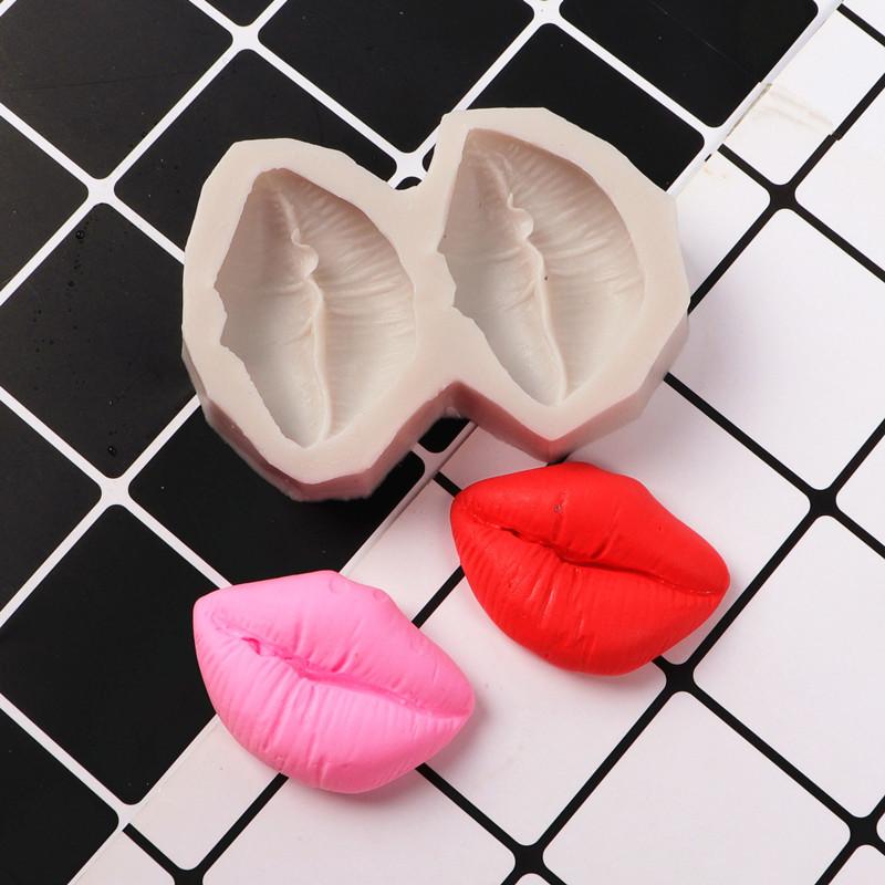Lip Heart LOVE Shape Silicone Mold Valentine's Day Cookie Cupcake Chocolate Baking Mold Fondant Cake Decorating Tools