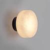 Mid-Century Modern Spanish Alabaster Wall Lamp: Nordic Style for Living Room or Bedroom