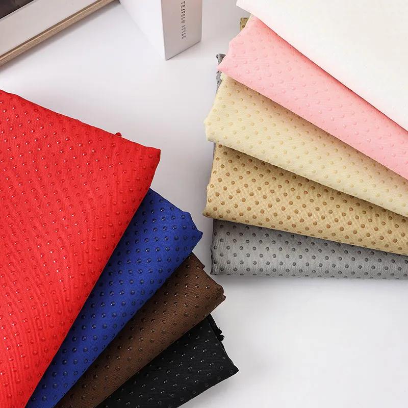 Polyester Anti Slip Cotton Fabric Drill Dotted Anti Skid NonSlip Gripping Material Rubber Coating Mat Cloth DIY Sewing Fabric