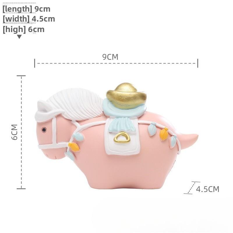 The Mascot of the Year of the Horse Tang Sancai Creative Pony Ornament China-Chic Small Home Decor Horse Figurine Lucky Horse