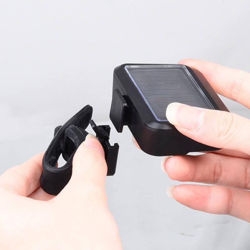 Solar Charging High Brightness Safety Warning Taillight LED Bicycles Tail Lamp Watertight Tail Light Bikes Rear Light