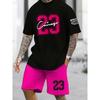 Summer Men's 3D Digital Printed Suit