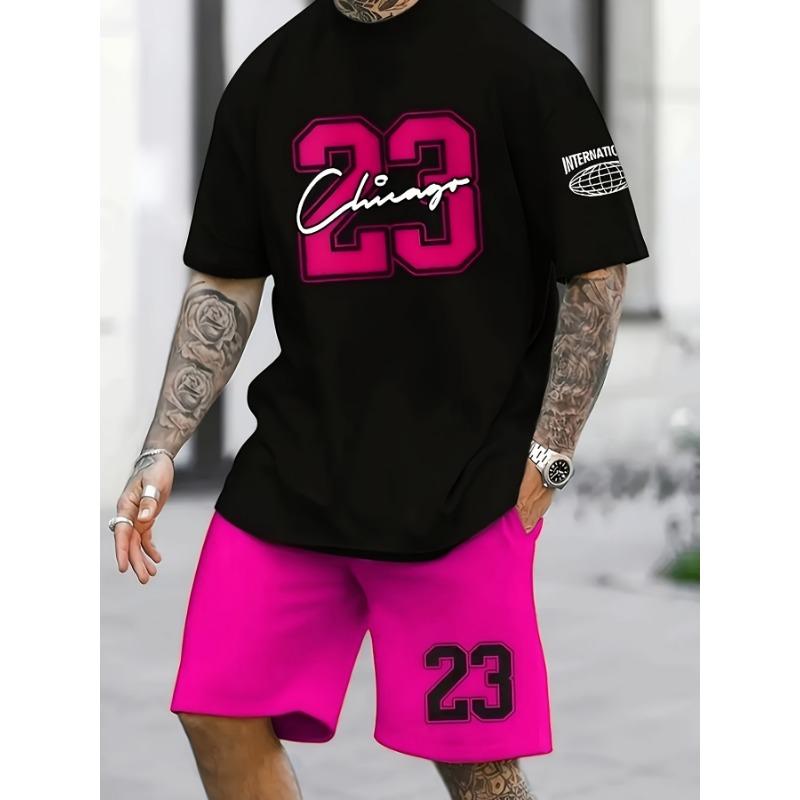 Summer Men's 3D Digital Printed Suit