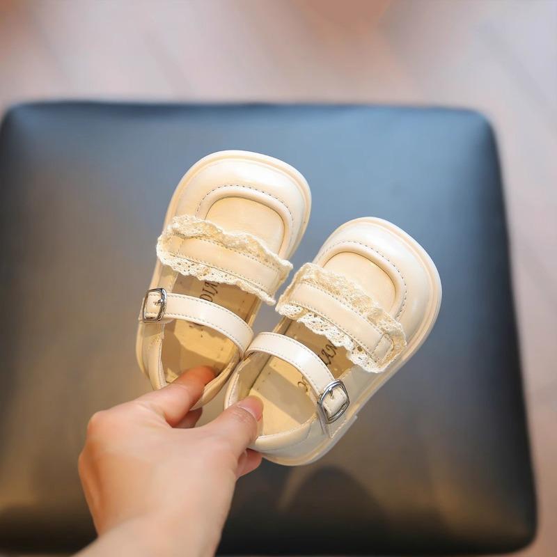 

Kids Lace Trim Buckle Strap Mary Jane Flats 15