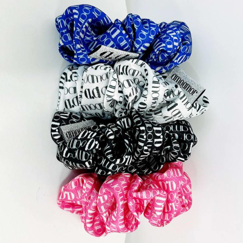 

amoamor lettering scrunchie_4colors Blue
