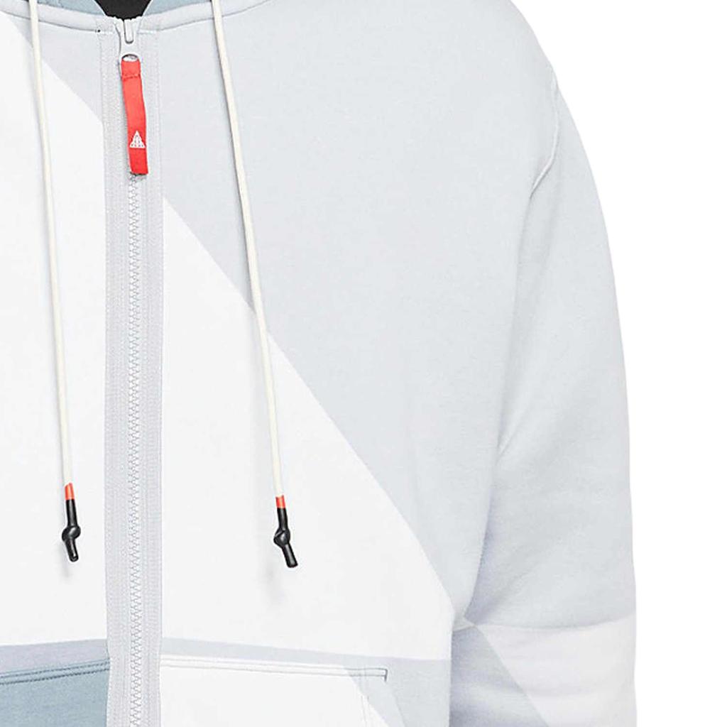 Nike Kyrie Irving Full-Zip Basketball Sport Hooded Fleece Jacket Men Jackets Grey BV9286-100