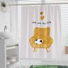 Chat Nordique Fleurs lavable Résistant à la saleté Rideau de douche Pommeau de douche étanche Polyester Rideau de bain Pour décoration intérieure
