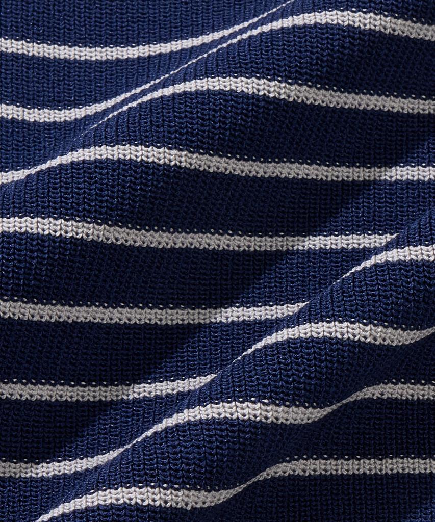 Agod Striped Knit Cardigan [Navy]