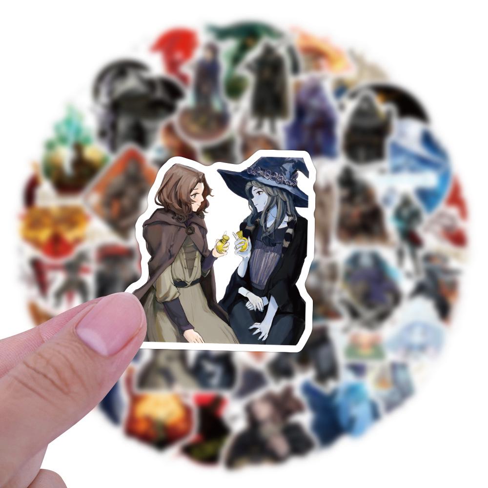 50 Cross-Border Style Game Wizard Stickers: Helmet, Phone Case, Suitcase & Computer Decoration