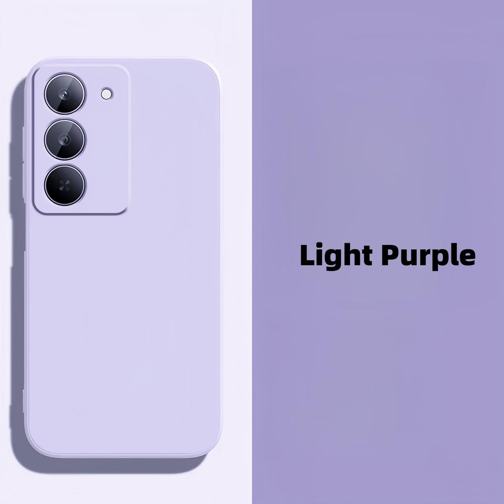 Fashion Solid Colour Shockproof Protective Liquid Silicone Phone Case For Redmi 15 5G/4G (Height 169mm)