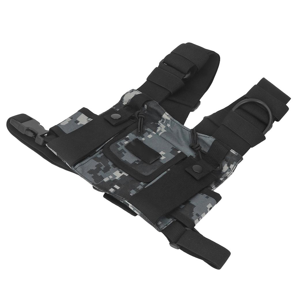Radio Shoulder Holster Chest Harness Holder Vest Rig Radio Chest Front Pack Pouch Universal for 2
