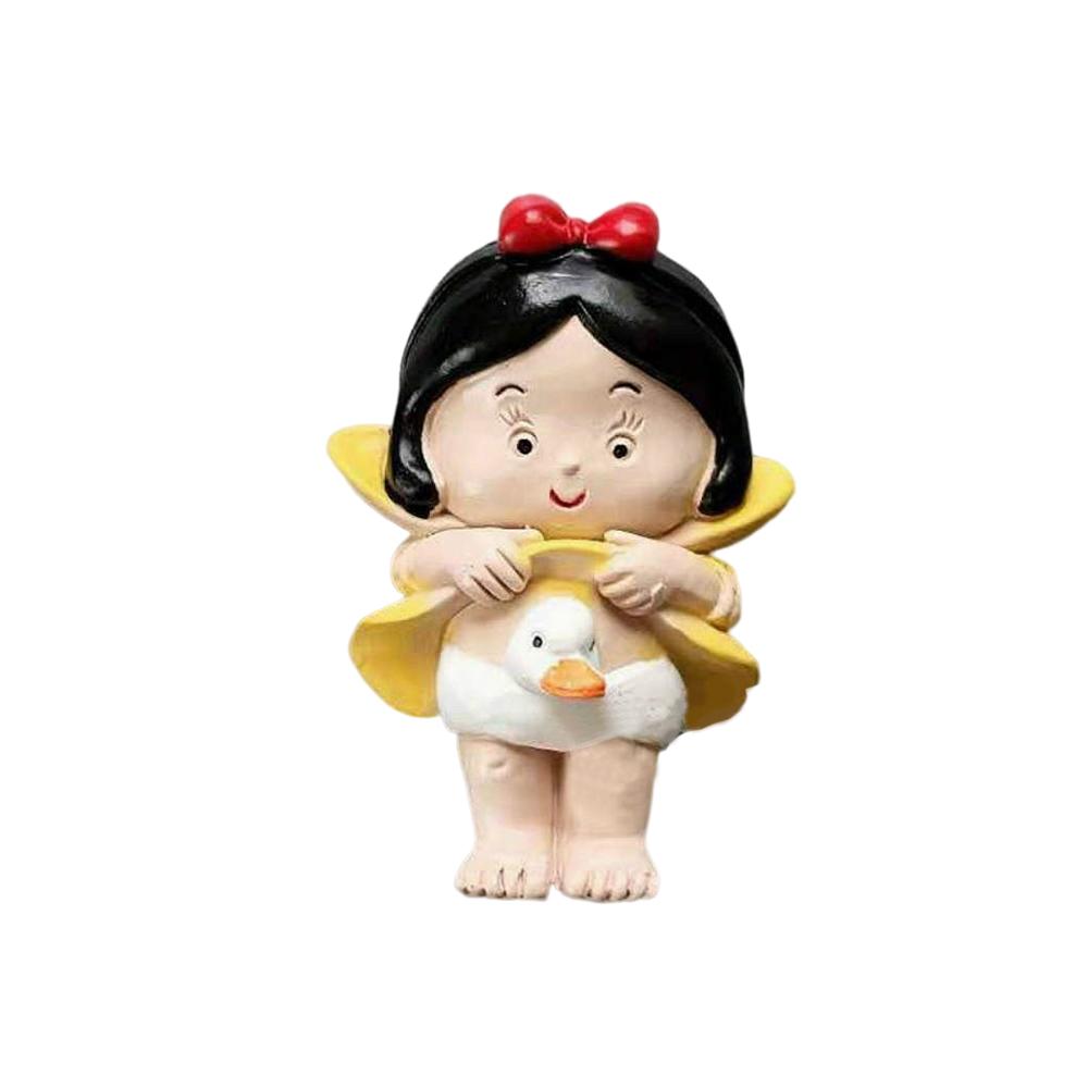 Cartoon Cute Funny Swimming Boy Girl Clown 3D Resin Design Refrigerator Stickers Home Kitchen Sticky Notes Decorations Gifts