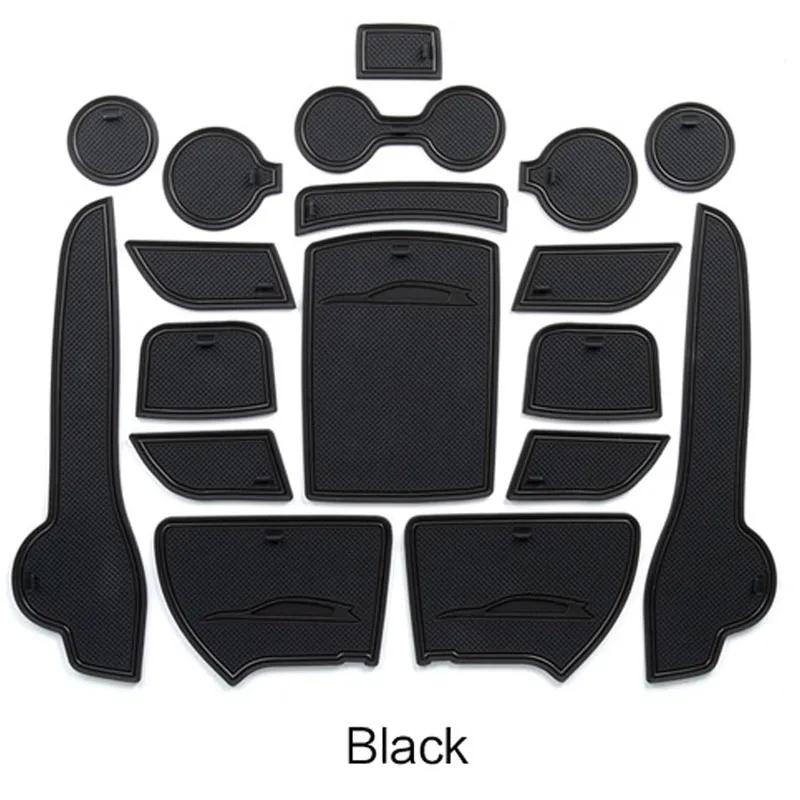 Rubber Door Groove Mat for KIA Sportage QL KX5 2016~ Cushion Gate Storage Slot Coaster Dust-proof Car Sticke Rug Accessories
