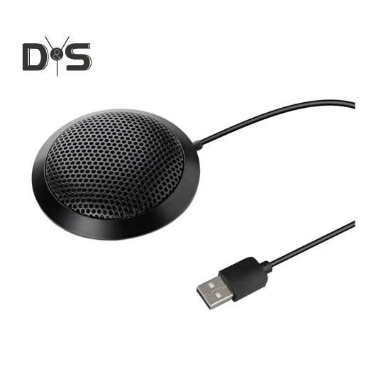 

Микрофон для конференций Plug-and-Play, всенаправленный конденсаторный микрофон с углом обзора 360 градусов, нескользящая основа, высокочувствительный настольный компьютерный микрофон USB Plug