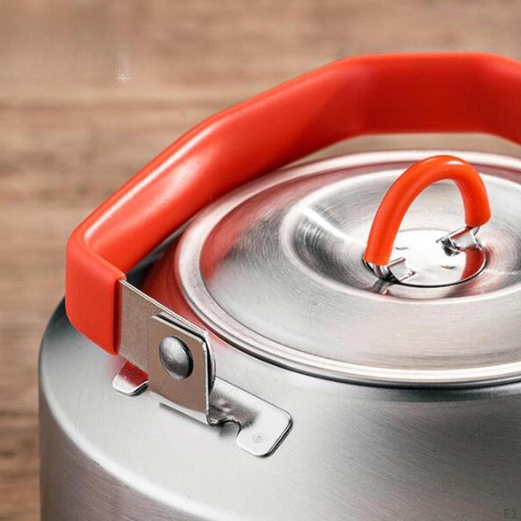 Camping Kettle Camp Tea Coffee Pot Campfire with Handles Hiking for