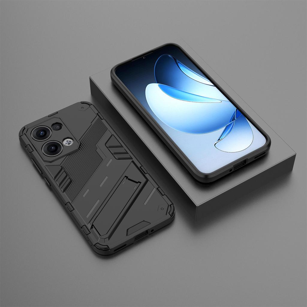 For Oppo Reno13 5G (Global) Case PC + TPU Shockproof Phone Cover with Kickstand