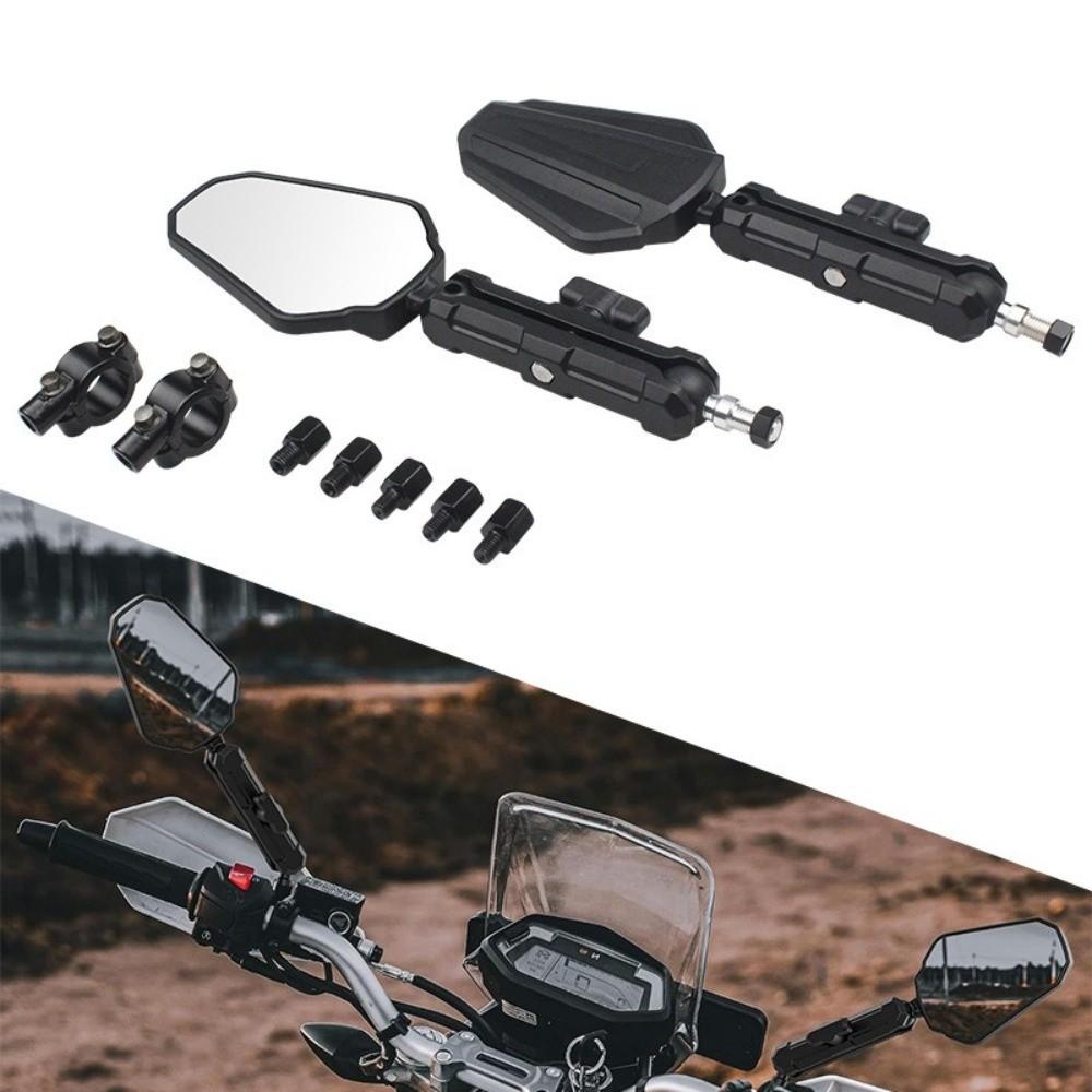 Wide View Motorcycle Mirror Motorcycle Side Mirror for ADV Motorcycles Universal