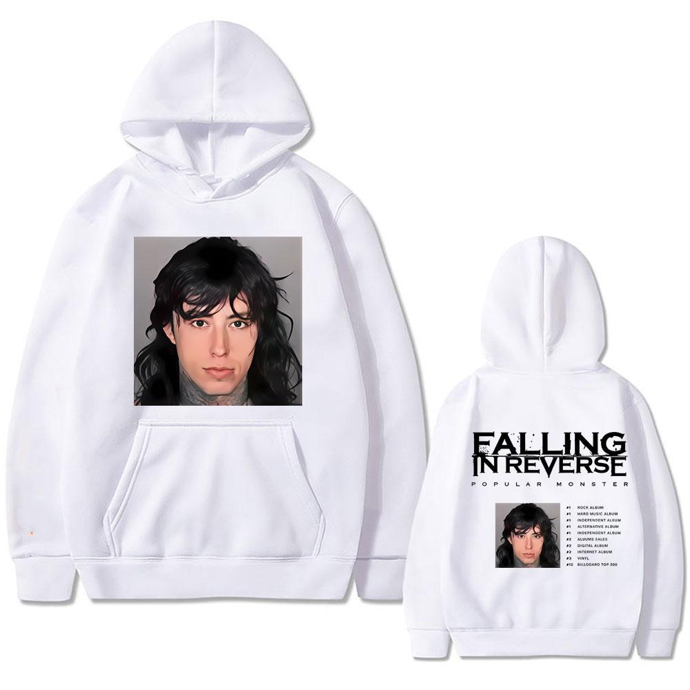 Limited Falling in Reverse Popular Monster Hoodie Ronnie Radke Mugshot Sweatshirt Men Women Rock Metal Oversized Hooded Pullover