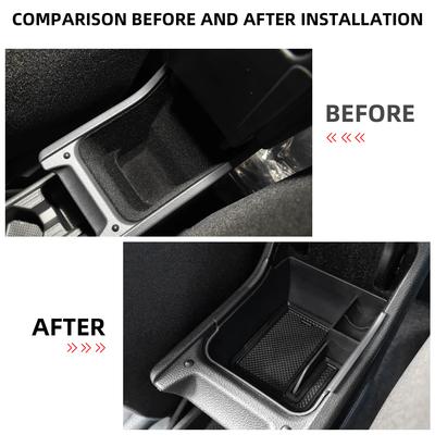For Volkswagen VW Polo MK6 2018-2025 AW1 GTI Taigo 2025-2025 Nivus Europe Armrest Box Storage Tray Holder Orgainzer Accessories