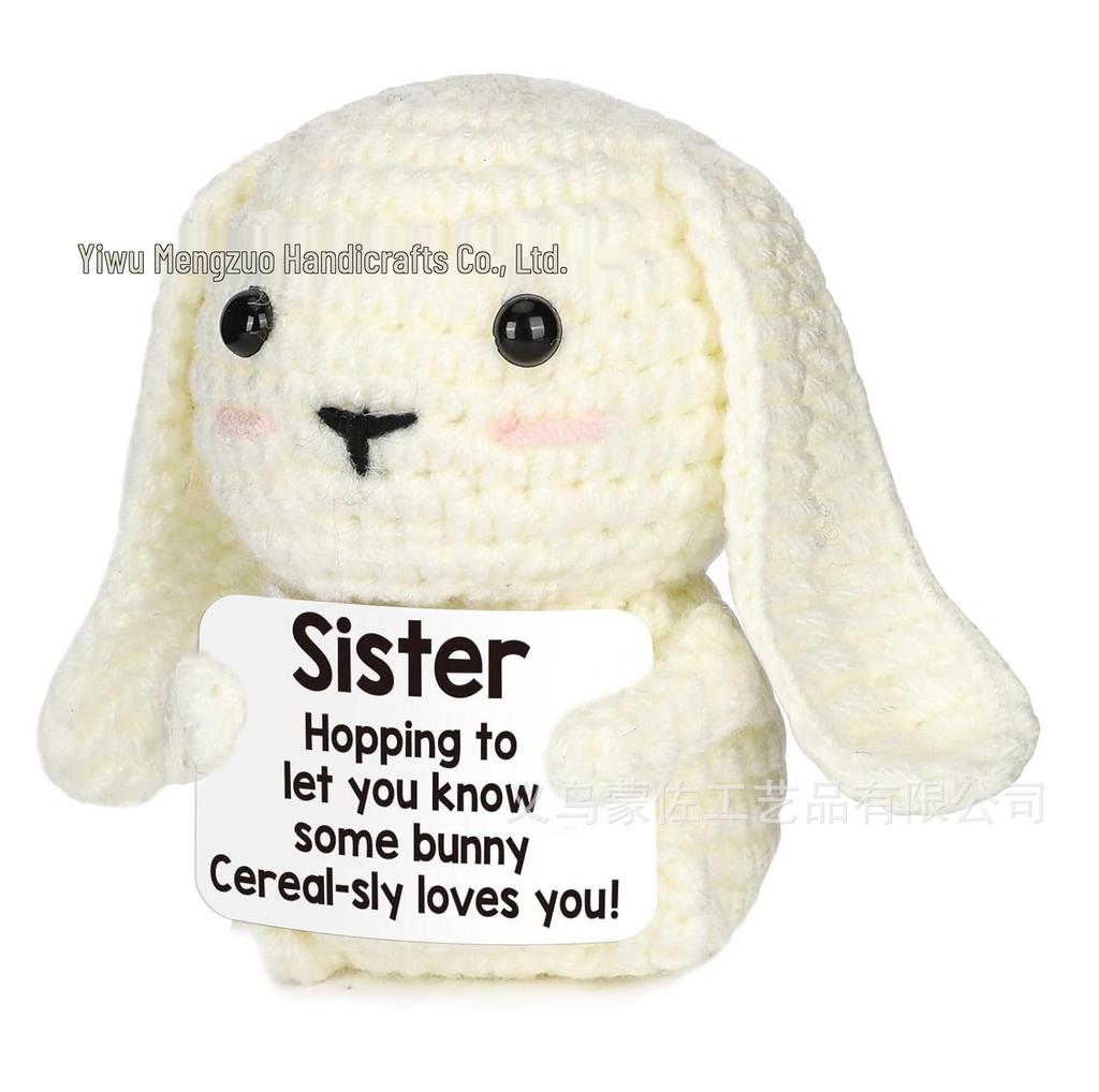 Handmade Crochet Cat Doll Ornament - Cute Knitted Wool Decoration