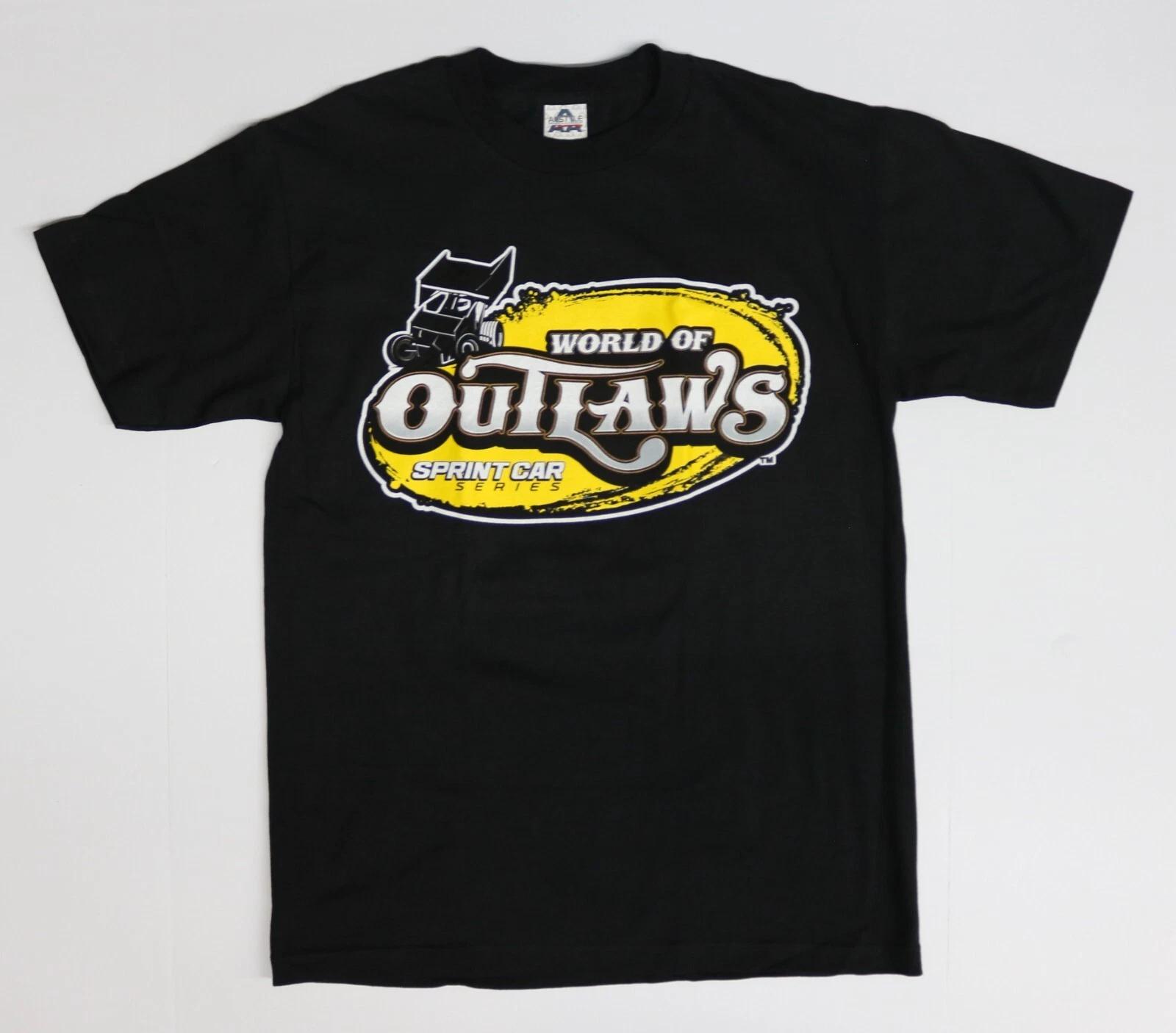 

World of Outlaws Men s Black T-Shirt - Sprint Car Series - Size (M) Medium 3XL