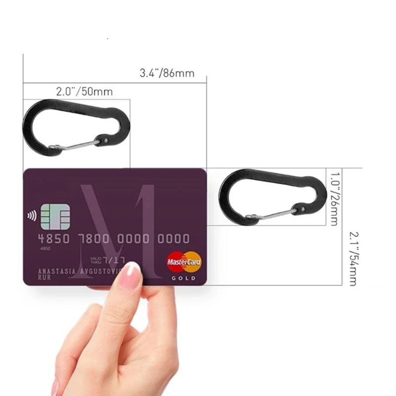 5 stuks Karabijnhaak Aluminiumlegering Sleutelhanger Slot Gesp Snap D-Ring Clip Outdoor Rugzak Kamperen Multitool Vissen Wandelen Haak
