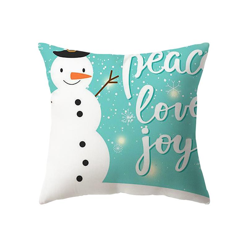 საშობაო თემა საშობაო დეკორაცია ბეჭდვის ნიმუში ბალიშის საფარი სახლის მისაღები ოთახის დივნის დეკორაცია ბალიშის გადასაფარებელი