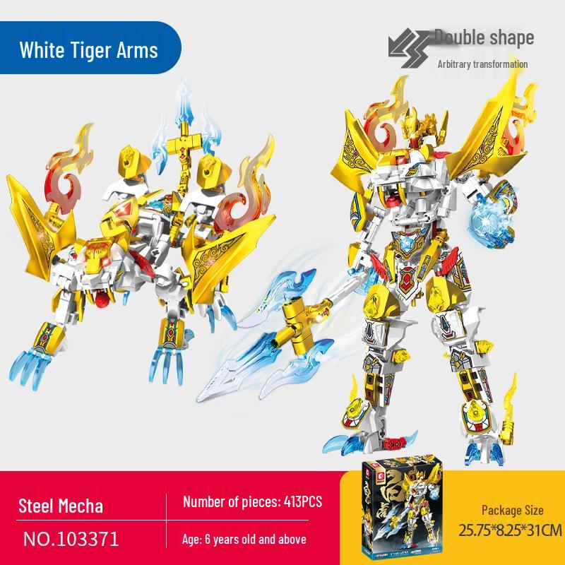 Senbao Transforming Mecha Building Blocks: Qilin Robot Educational Toy for Kids