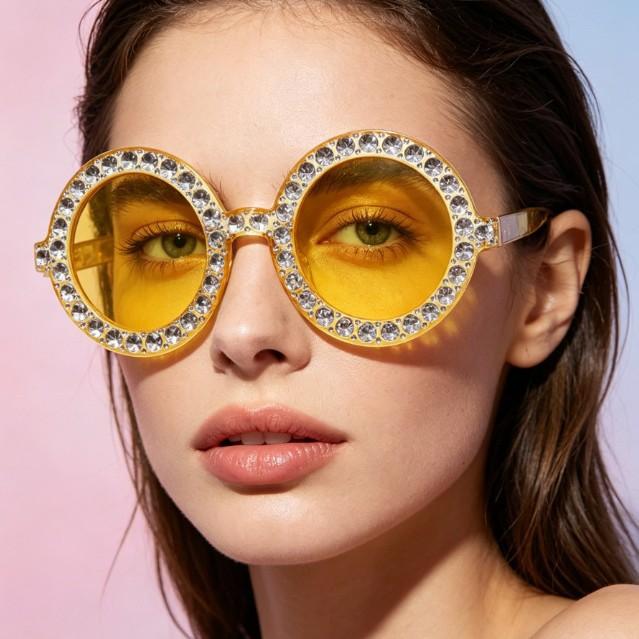Fashion Sunglasses Party Glasses Festival Harry Potter Sunglasses Round Frame Sunglasses