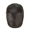 Northwood Solid Genuine Leather Autumn Ainter Berets Cap for Men Warm Beret Hats Flat Beret Cap Bone Brim Hats