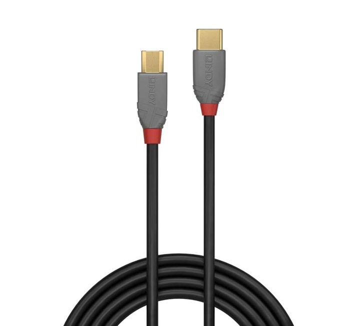 Câble USB 2.0 - LINDY - Type C vers Micro-B - 1m - Double blindage - 480Mbit/s
