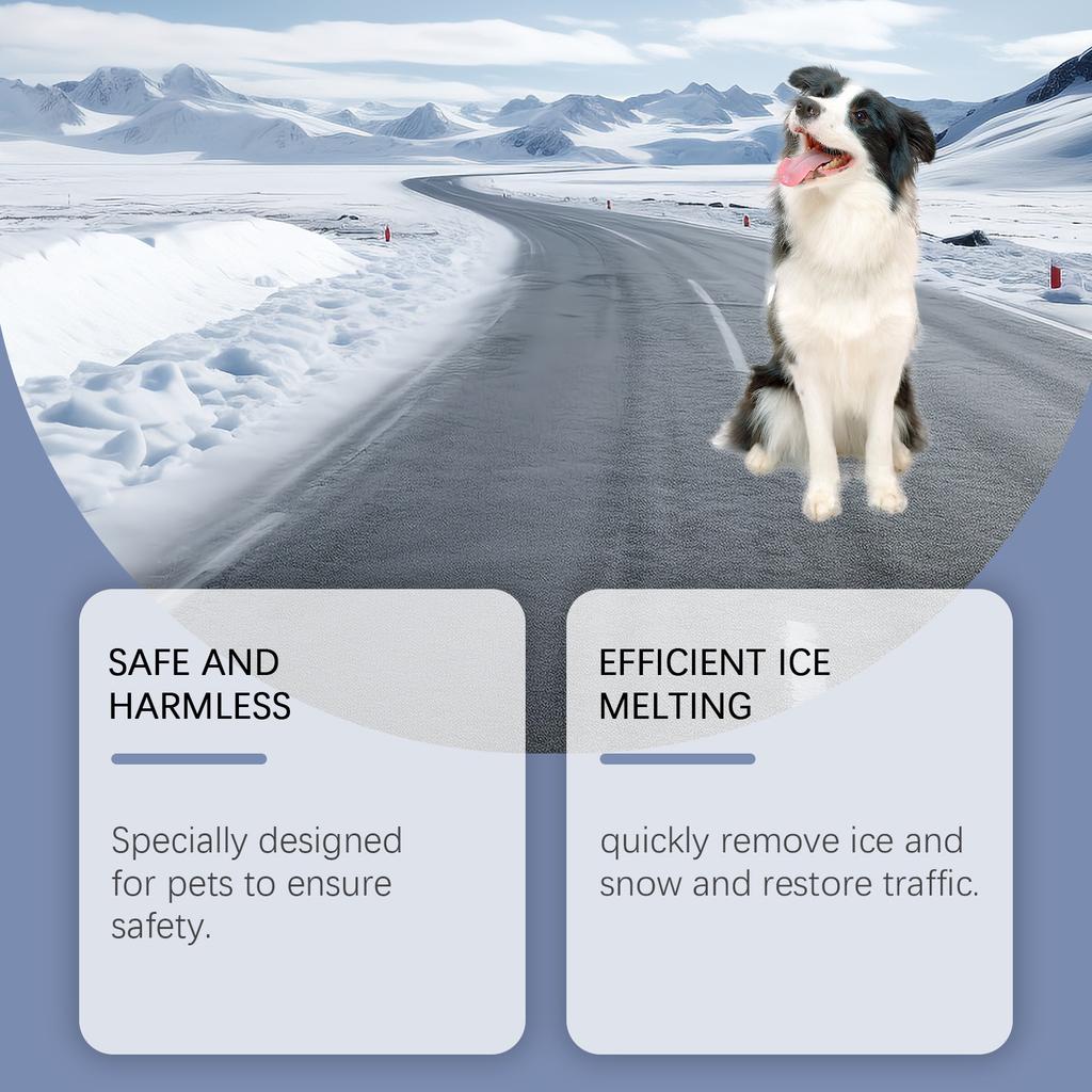 Pet Friendly Ice Melt Safer For Pet Surfaces Quick Dissolution Of Snow Courtyard Walkways