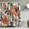 Unique Bath Decorcolorful Shower Curtain With Abstract Design Modern Art Print For Bathroom Decoration 3D Waterproof Fabric Prin