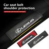 For Lexus Car Seat Belt Leather Safety Shoulder Covers Auto Accessories CT200H ES250 ES300H IS250 IS200 GS300 GS460 GX470 LS400