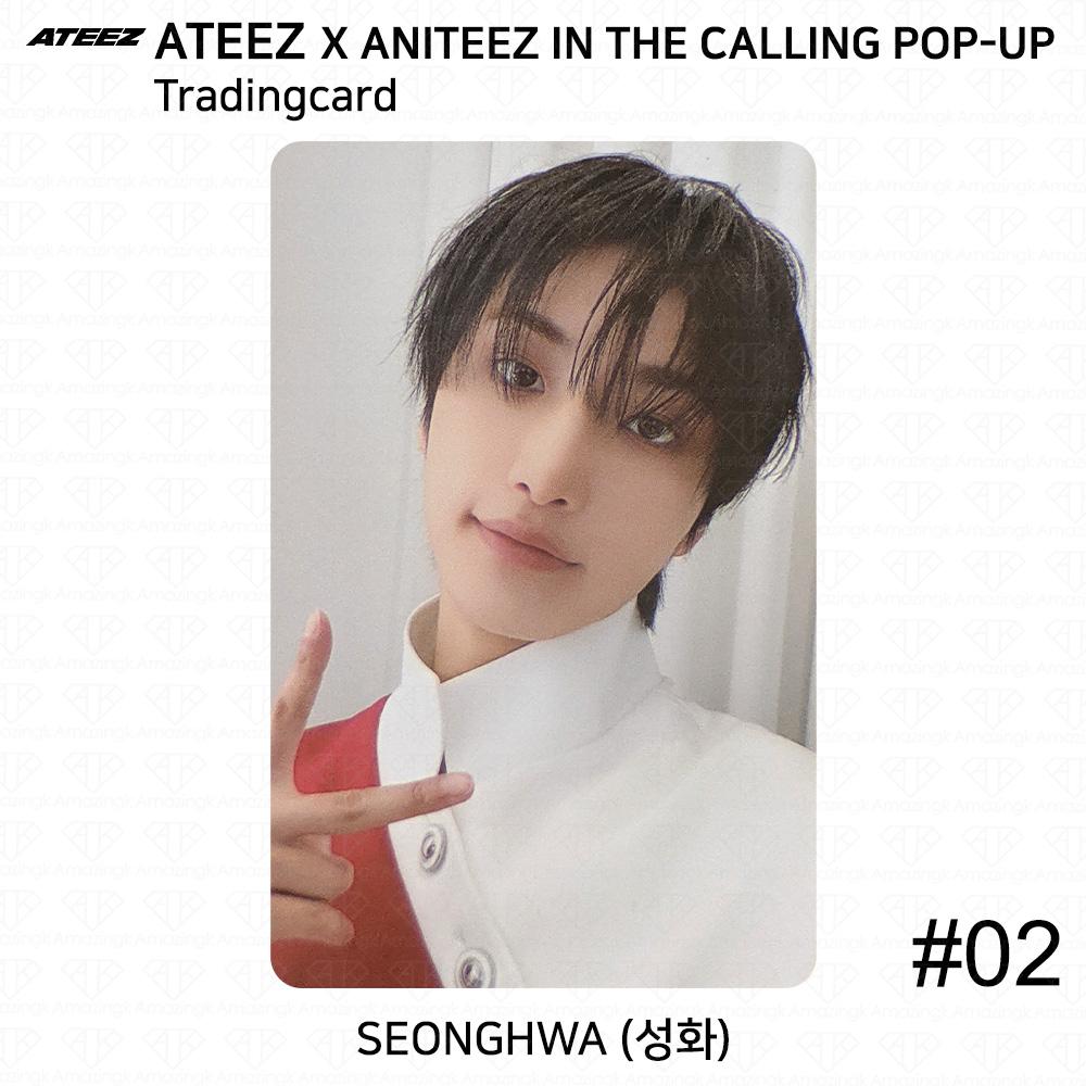 ATEEZ X ANITEEZ IN THE CALLING POP-UP Unitate Carte de Colecție MD KPOP K-POP Seonghwa