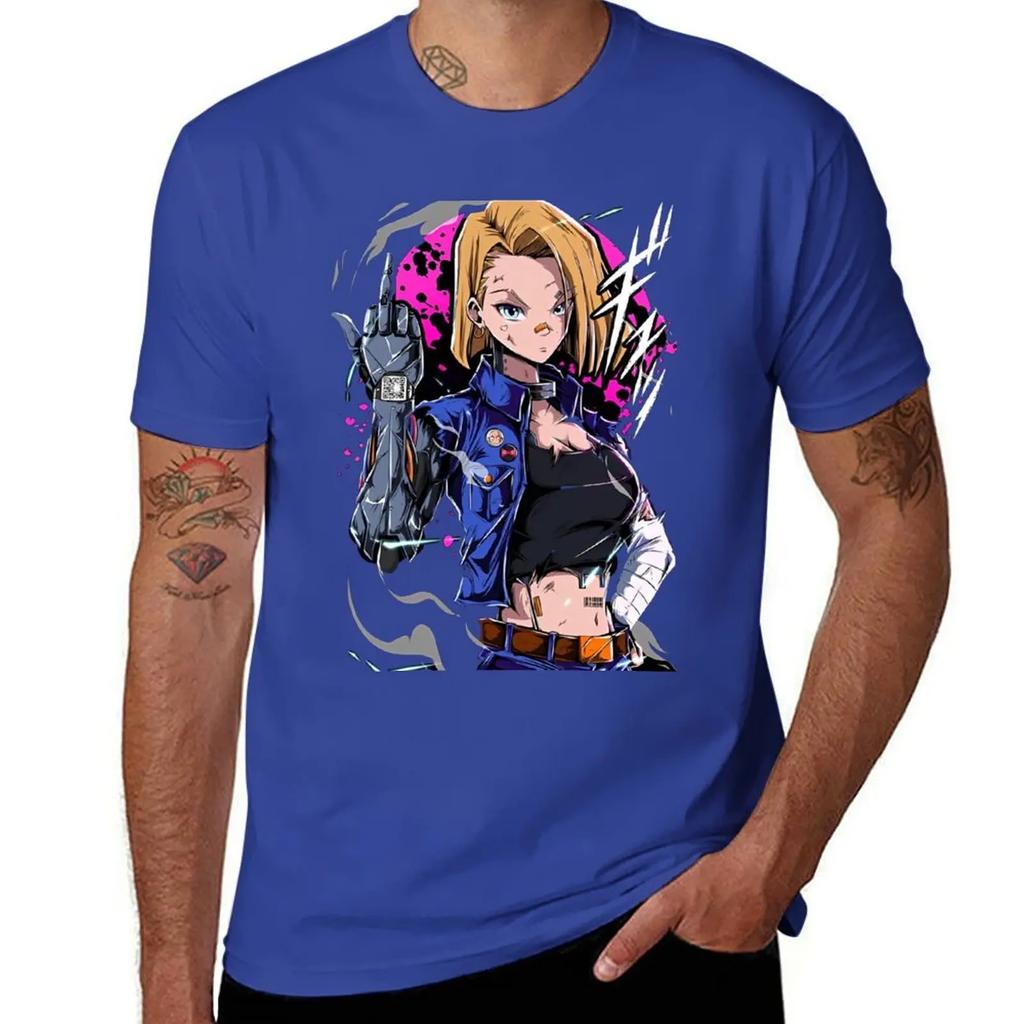 Android N18 T-Shirt cute clothes anime clothes sublime shirts men