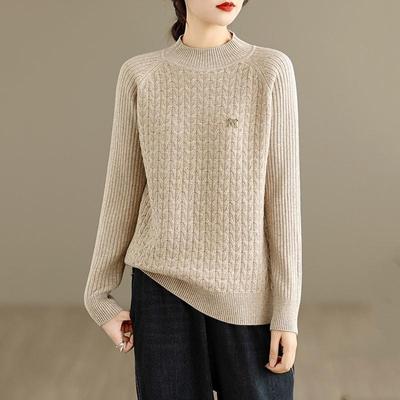Pull-over tricoté décontracté oversize vintage printemps automne hiver pulls femmes