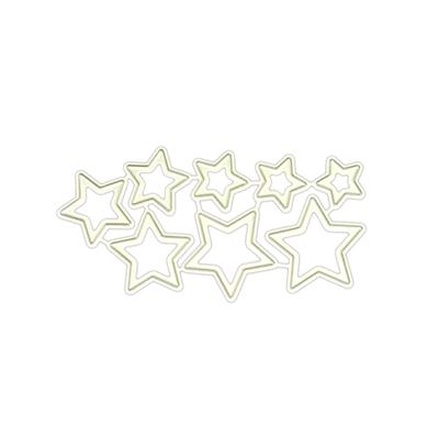 Star Shape Die Cut Metal Embossing Stencils Carbon Steel Cutting Dies for Card Making Scrapbooking Craft Embellishments