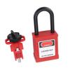 Lockout Tag Out Padlock Set Insulated Anti Loss Safety Padlock with Circuit Breaker Lockout Device 2 Keys for Valve