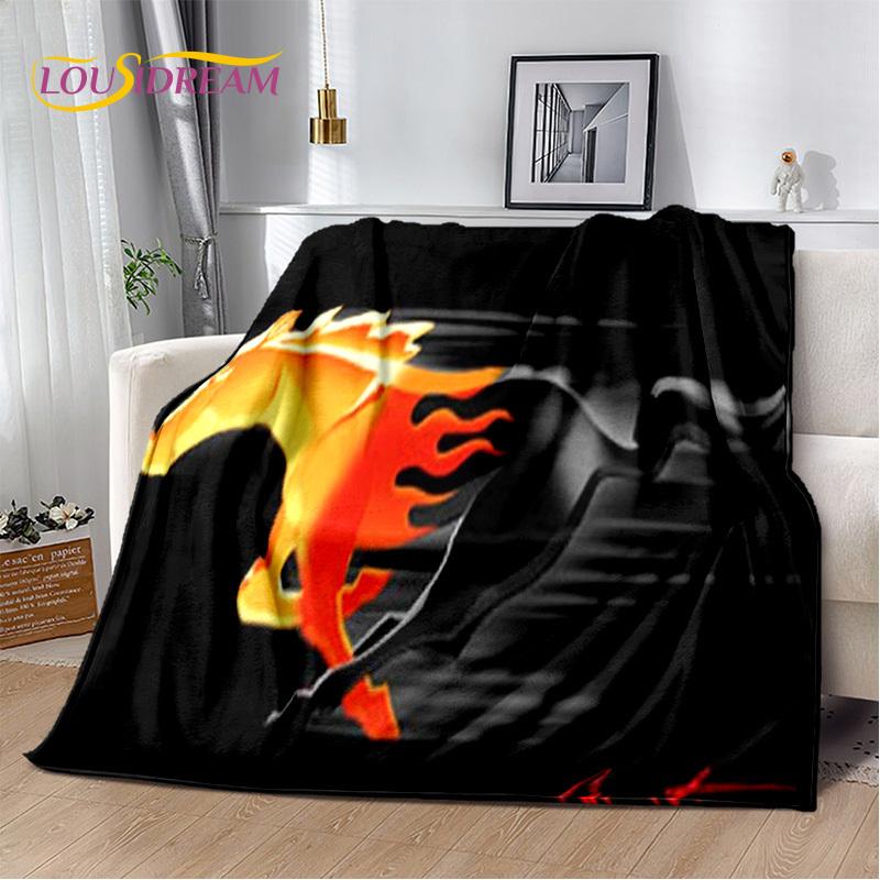 Klassiker 3D F-Ford GTR Mustang Auto Weiche Decken, Halten Warm Kuscheldecke Bequeme Decke für Picknick Betten Sofa Zuhause Schlafzimmer