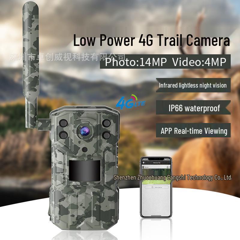 

4G Cross-Border HD Infrared Hunting Camera: 4 Million Pixel Wildlife Detection and Monitoring DL01 without Solar Panel - EU Version