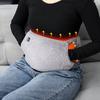 Electric Heated Belt for Waist And Back Adjustable Closure Soft Heating Strap with Hand-Warming Pockets 3 Heat Settings Waist Heat