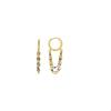 Earrings - LUXENTER - Noida - 925 Sterling Silver - Multicolored Lacquer - 18K Gold Finish