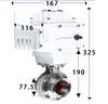 19-108mm Pipe 1.5" 2" -4" Tri Clamp 304 316L Stainless Steel Sanitary Butterfly Valve With Electric actuator For Home Brew