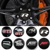 4pcs 56mm Car Wheel Center Sticker for ABT Golf 5 6 Polo Passat Tiguan CC Bettle Bora Touran MK4 Scirocco Santana