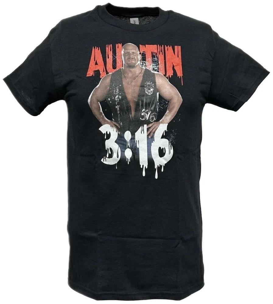 Stone Cold Steve Austin 316 Pose Unisexs Black Tshirt M