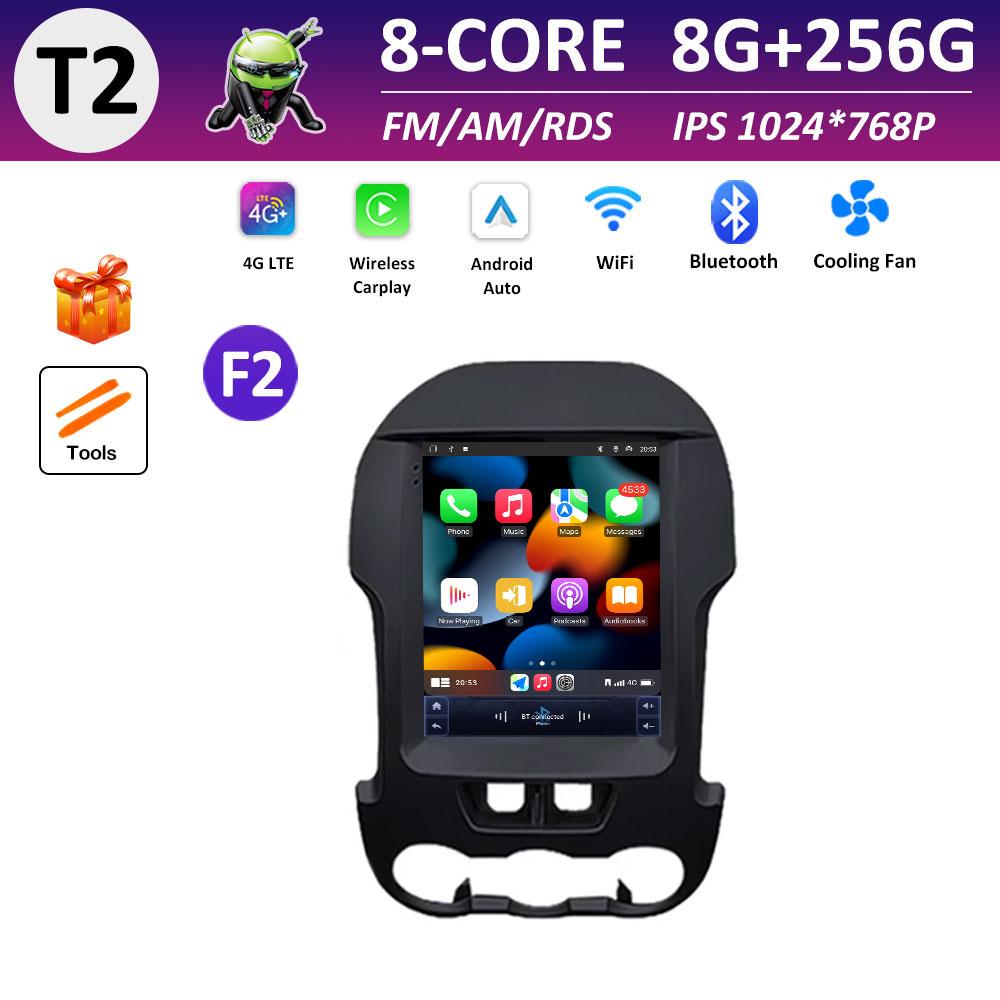 9.7 Inch Touch Screen Car Video for Ford Ranger 2012 2013 2014 - 2015 Radio Player Cooling Fan Wireless Carplay Head Unit WIFI