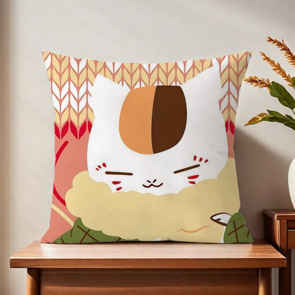 Cute Cat NNyanko MMadara cushion cover For Pillow Printing Sofa Decoration Home Car Room Coffee Shop Office Nordic Simplicity